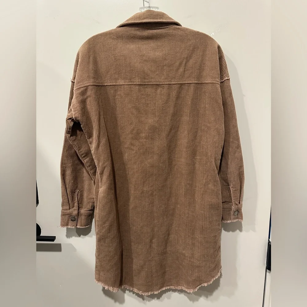 Brown Corduroy Button-down dress - Picture 3 of 3